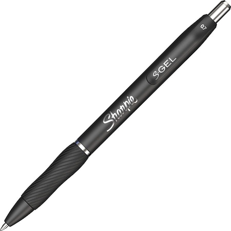 Gel Pen, 0.7mm Point, 3/10Wx3/10Lx7H, 12/DZ, Black PK